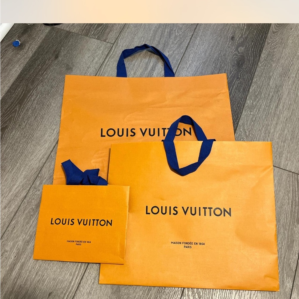 Louis Vuitton Orange Shopping Bags